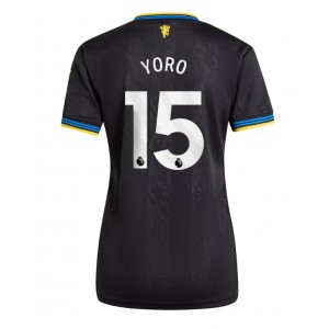 Manchester United Leny Yoro #15 Jalkapallovaatteet Naisten Kolmaspaita 2025-26 Lyhythihainen